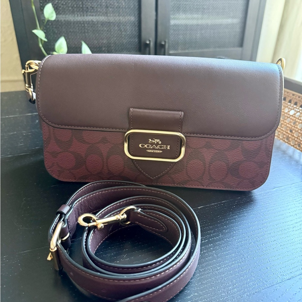 Coach Morgan Shoulder Bag in Oxblood